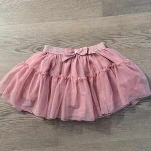 H&M Pink Sparkle Tulle Skirt with Bow